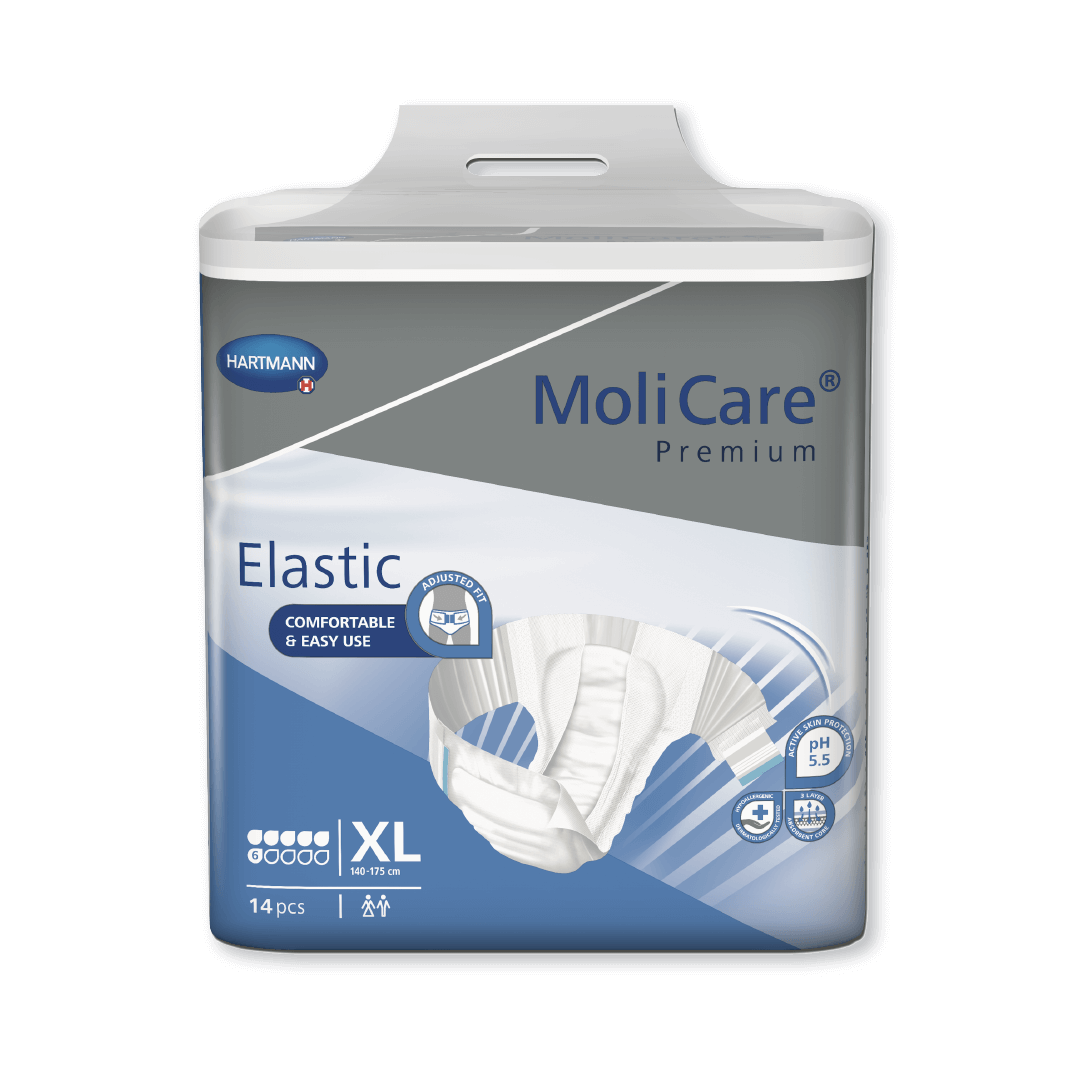 MoliCare Premium Elastic 6 Tropfen Inkontinenz Windeln