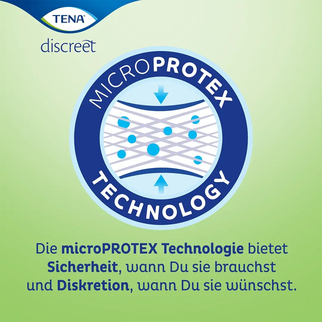 TENA discreet Lady Pads MicroProtex Technology