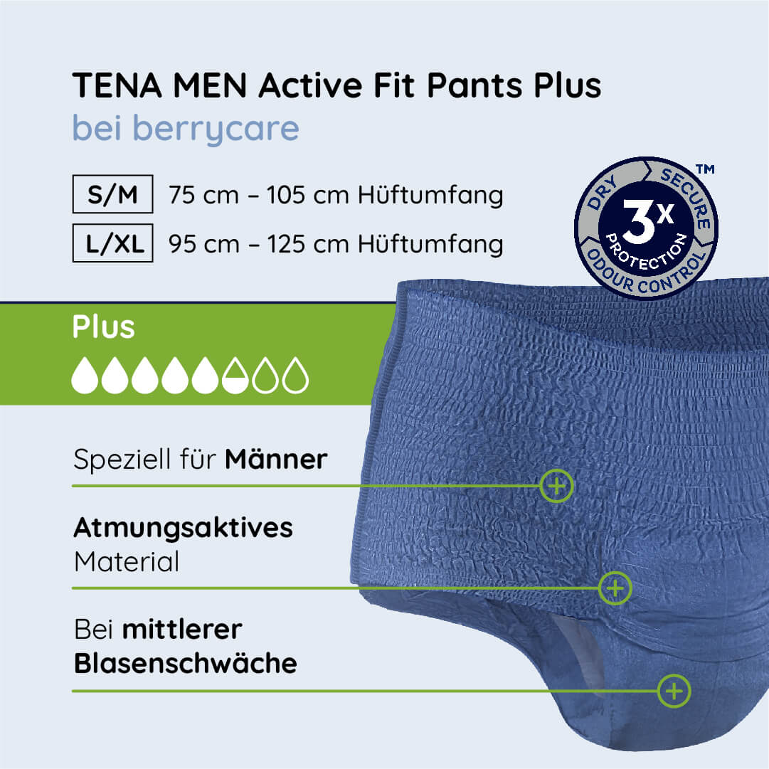 TENA Men Active Fit Pants Plus • günstig bei berrycare kaufen