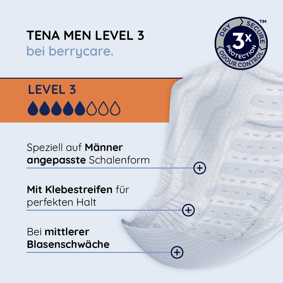 TENA Men Active Fit Absorbierende Protektoren Level 3